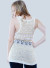 See-through, Crochet Aztec print hi-low tank top. SW3397 YELLOW